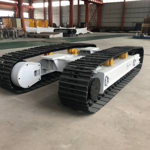 Plateforme sur chenilles personnalisée avec blocs de caoutchouc 35T, châssis en acier et moteur <span class=keywords><strong>hydraulique</strong></span> - Product Image 2