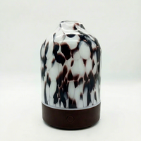 Diffuseur d'huiles essentielles électrique en verre artistique, diffuseur d'arômes ultrasonique, humidificateur à brume froide, décoration d'intérieur