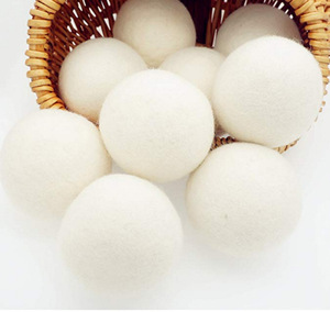 Pack de 6 balles de séchage en laine naturelle réutilisables, adoucissant textile, réduit les plis, réduit le temps de séchage, alternative meilleure - Product Image 4