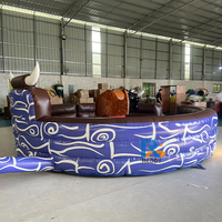 Parc d'attractions extérieur rodéo mécanique taureau et tauromachie gonflable à vendre