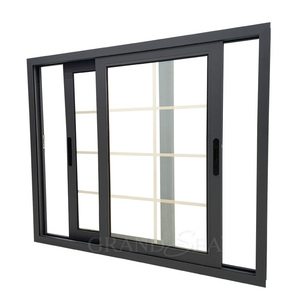 Bão tác động đôi kính tùy chỉnh màu <span class=keywords><strong>PVC</strong></span> Vinyl cửa sổ Windows nhôm trượt cửa sổ cho ngôi nhà - Product Image 1
