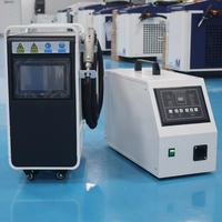 Nouvelle soudeuse laser à fibre portative haute précision HJS-1500W, machine de soudage à air refroidi pour métaux avec source laser IPG