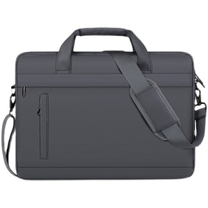 6879 Nouveau sac pour ordinateur portable pour homme, portable, imperméable, résistant aux éclaboussures, couleur unie - Product Image 1