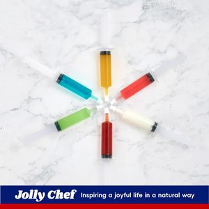 Jeringas de plástico Jelly Shot Recipiente mediano con tapa, perfecto para vasos de chupito de plástico Halloween Acción de Gracias Navidad - Product Image 5