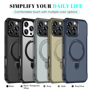 Cover Personalizzate per Cellulari all'Ingrosso, <span class=keywords><strong>Custodia</strong></span> Lussuosa Corazzata Magnetica in PC e TPU con Anello Supporto per iPhone 17 16 15 Pro Max - Product Image 2