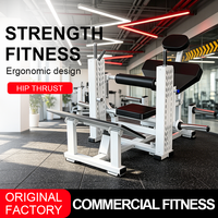 Equipo de Gimnasio Comercial de Alta Calidad para Entrenamiento de Fuerza y Culturismo, Máquina de Empuje de Cadera para Glúteos, Entrenamiento de Puente de Cadera