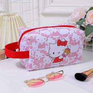 クロミ高品質PUレザーメイクアップバッグ漫画風キュート防水ハンドバッグ携帯用ハンドバッグ大容量旅行収納バッグ - Product Image 5