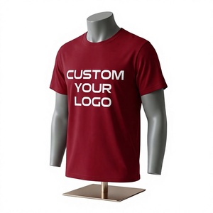 เสื้อยืดผู้ชายคอกลมแขนสั้นผ้าฝ้ายเจอร์ซีย์ 100% พิมพ์ลายด้านหน้า สวมใส่สบายทรงปกติ รับผลิตเสื้อยืดพร้อมสกรีนโลโก้ตามสั่งขายส่ง - Product Image 2