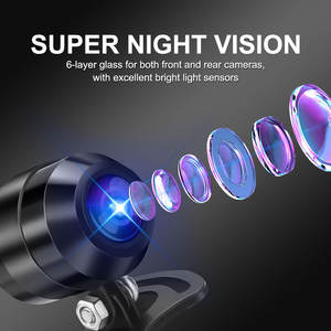 Navegación GPS con pantalla táctil HD IPS de <span class=keywords><strong>3</strong></span> pulgadas para motocicletas compatible con CARPLAY inalámbrico/Android con función de grabadora de conducción automática - Product Image 5