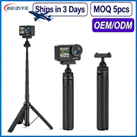 Penyangga Tripod Mini untuk DJI Osmo Action 3/4/5 Pro 20cm hingga 67cm Panjang Dapat Disesuaikan Tongkat Selfie Tripod untuk Aksesori Kamera Aksi
