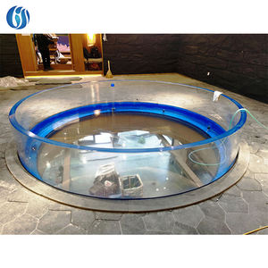 Medium-Sized Clear Cilinder Acryl <span class=keywords><strong>Aquarium</strong></span> <span class=keywords><strong>Aquarium</strong></span> Zout Tank En Verse <span class=keywords><strong>Water</strong></span> Tank - Product Image 2