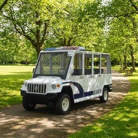 LEIBIN Mini Bus Électrique 4 Roues 8 Places pour Patrouille de Sécurité et Visites Touristiques, Moteur 5KW/8KW, 48V/72V, Autonomie 80-100km