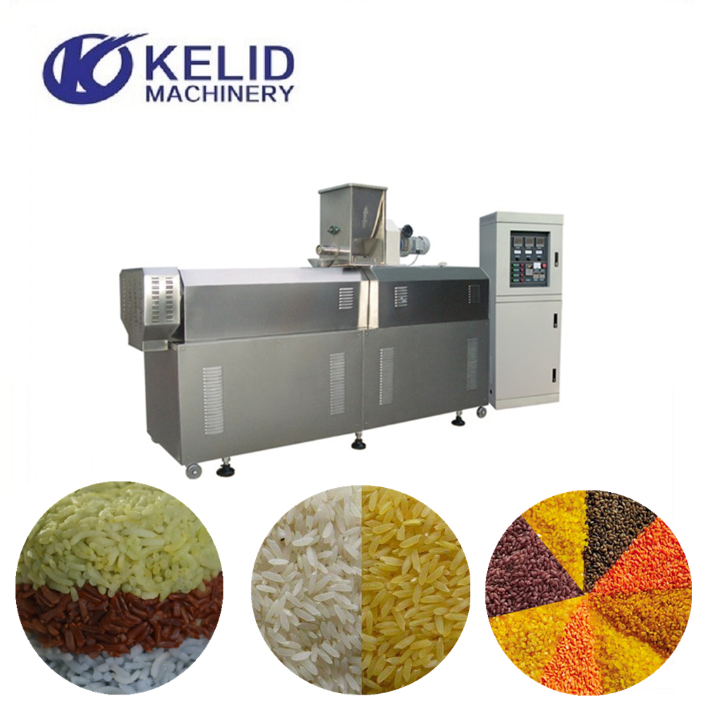 twin screw extruder machine artificial rice