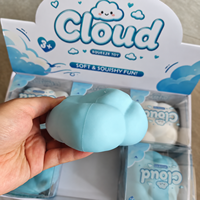 Jouet Squishy Nuage Croustillant Doux à Remontée Lente, Jouet Sensoriel Anti-Stress à Effet Craquelé, Cadeau pour Enfants, Vente en Gros
