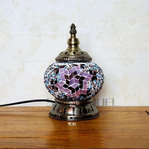Lampade Turche Decorative da Tavolo Sensmuel in Vetro Mosaico Fatto a Mano - Product Image 6