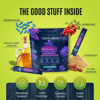 OEM MOCKTALE-1 Compléments de berbérine, mélange de boisson de soutien métabolique, saveur citron menthe, pour adultes, nettoyage du côlon, détox