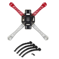 Bras de châssis Multicoptère Quadricoptère F450 F550 Rouge+Noir pour châssis de drone, pièce Flamewheel, axe principal