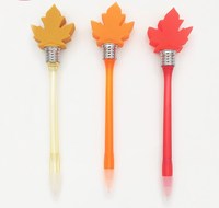 Op Maat Gemaakte Groothandel Vibrerende Led Gloeilamp Plastic Licht Balpen 2 In 1 Verlichting Pennen