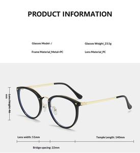 Nouvelles montures rétro transparentes disponibles, lunettes unisexes, monture optique, lunettes <span class=keywords><strong>pour</strong></span> femmes, lunettes <span class=keywords><strong>anti</strong></span>-lumière bleue - Product Image 3