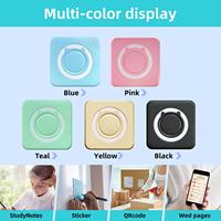 Printer ponsel termal Mini 57mm portabel untuk anak-anak label termal hitam & putih warna-warni pabrik untuk penggunaan foto rumah