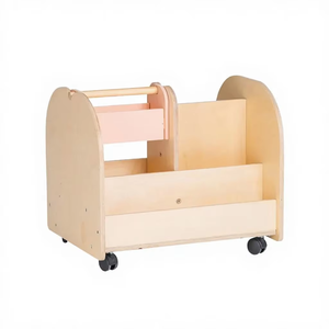Étagère à livres pour enfants en bois, support de rangement durable et écologique de petite taille à forte capacité de charge pour les livres illustrés et le tri des jouets - Product Image 1