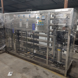 Système de traitement d'eau RO industriel en acier inoxydable contrôlé par PLC 1500L/H avec pompe et moteur, purificateur d'eau automatique - Product Image 1