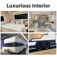 Remorque de camping de luxe personnalisée en usine avec salle de bain, tout-terrain, maison mobile, commande en gros