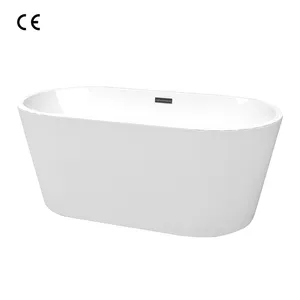 惠达CE证书无缝浴缸椭圆形独立式易清洗浴缸