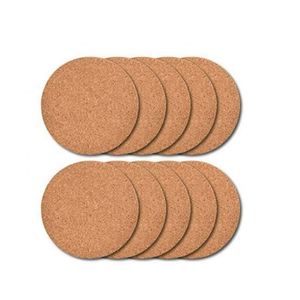 Custom Logo Cork <b>Coasters</b> - Round & Square Heat-Resistant Drink Pads for <b>Ceramics</b>, Minimalist Tableware - Product Image 2