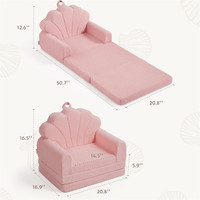 Fauteuil pliable pour tout-petits, canapé-lit en peluche pour enfants, canapé de jeu sans armature pour bébé, canapé-lit pliable pour enfants, fauteuil de jeu