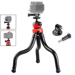 Trépied flexible en silicone pour appareil photo numérique, kit de montage portable Go Pro à verrouillage par torsion - Product Image 1