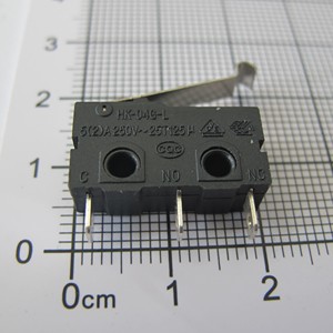 HK-04G-LZSW-029 <span class=keywords><strong>5A</strong></span> SPDT 마이크로 스위치 (곡선 레버 및 납땜 단자 포함) - Product Image 2