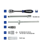 OEM 22PCS 3/8 in Chrome Vanadium Steel 72T Hand Ratchet Socket Set con bujía y herramientas de taller