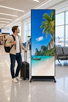 GOB LED P2.5 Indoor Tragbare LED-Videowand-Anzeige Mobiler Ständer HDR10 500 nit Helligkeit Kaskadierender Poster-Bildschirm für Messen