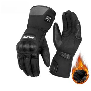 Accessoires pour motos, gants de moto tout-terrain isolés doublés de polaire pour l'hiver, à température contrôlée intelligente - Product Image 2