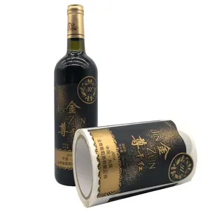 Etiquetas de Metal para botellas de vino tinto, en relieve, Color personalizado