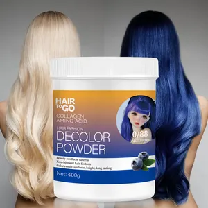 Salon Professionele Custom Sterke Fade Stofvrije Blauwe Level 9 Decolor Haar Bleekpoeder Voor Haarkleur Kleurstof Lightener