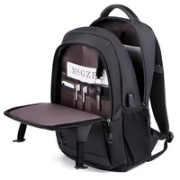 Sac à dos de voyage personnalisé, imperméable, pour homme, antivol, pour l'école, avec port USB, pour ordinateur portable, sac à roulettes