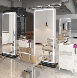 Miroir de Salon de Coiffure Professionnel Double Face LED pour Teinture à Chaud – Idéal pour Barbiers et Salons de Coiffure - Product Image 3
