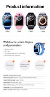Montre connectée pour enfants Y76, 4G Netcom, carte SIM, appel vidéo, photo, positionnement multiple, appel d'urgence en un clic