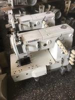 Offre Spéciale Kansai Spécial DFB1408P PLAT-lit Multi-aiguille Double Chaînette Machines En bon État