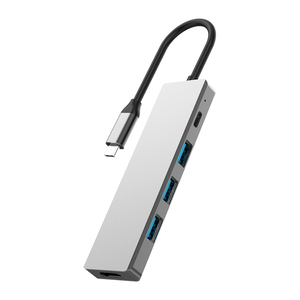 Hub USB C 5-in-1 in Lega di Alluminio con HDTV 4K, Porte di Ricarica Rapida PD 100W, Mini Docking Station per MacBook Pro/<span class=keywords><strong>Air</strong></span>, <span class=keywords><strong>iPad</strong></span>, XPS - Product Image 4