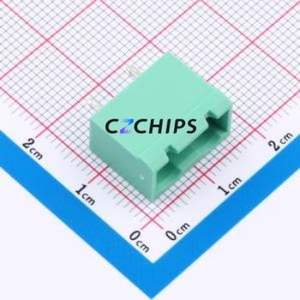MX2EDGVC-7.62-02P-GN01-Cu-A Plug-in Terminal Block Through hole,P=7.62mm Board-to-Board / Socket - Closed 1x2P 7.62mm Green - Product Image 1