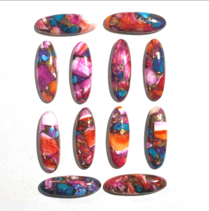 Cuarzo Dahlia Rosa Natural Opalescente, Cabujón Plano de Forma Ovalada Larga, Gema para Fabricación de Joyas, Venta al por Mayor para Pulseras - Product Image 2