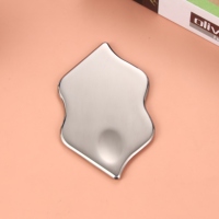 Plaque Gua Sha en forme de lèvres en acier inoxydable 304, massage incurvé, favorise la circulation sanguine, améliore l'absorption du sérum, dispositif réutilisable