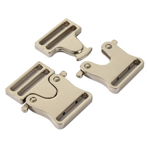 Boucle de verrouillage automatique en métal, diamètre intérieur de 25mm, argent noir, réglable pour sac à dos d'extérieur, ceinture, laisse pour chien, accessoires - Product Image 4