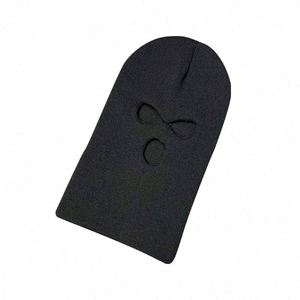 หน้ากากไหมพรมถักแบบสามรู หมวกไหมพรมถักแบบสกีมาส์ก บาลาคลาวา 3 รู - Product Image 5