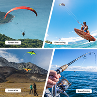 Cordon tressé UHMWPE de 1,6 mm, haute résistance, faible élasticité, ligne utilitaire pour le kitesurf, la pêche, la pêche sous-marine, le parapente