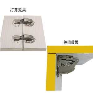 Charnière de meuble 4 mm en fer nickelé pleine surface à fermeture amortie, quincaillerie domestique moderne - Product Image 1