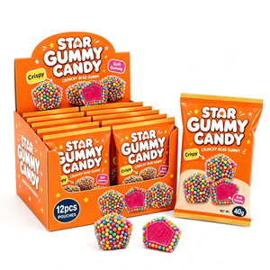 Gomitas Crujientes en Forma de Estrella con Sabor a Frutas Mixtas, Halal, Golosinas Masticables, Venta al por Mayor - Product Image 1